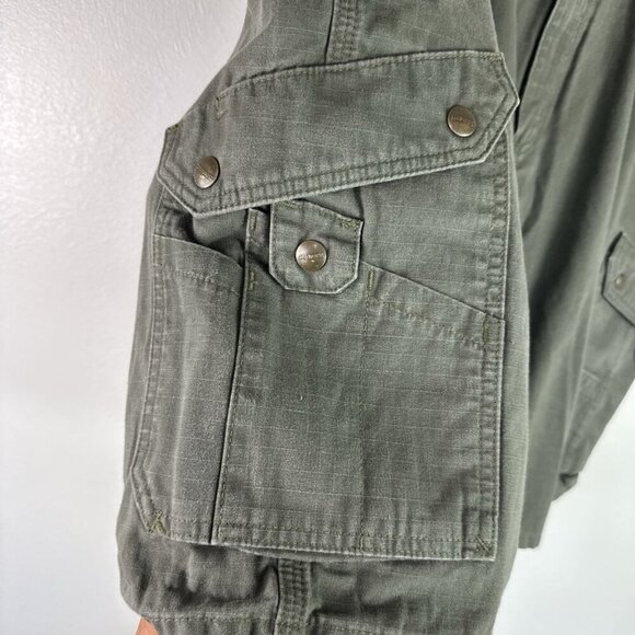 Carhartt Men's 42 Ripstop Cargo Shorts Army Green EUC Inseam 11" - Picture 11 of 14